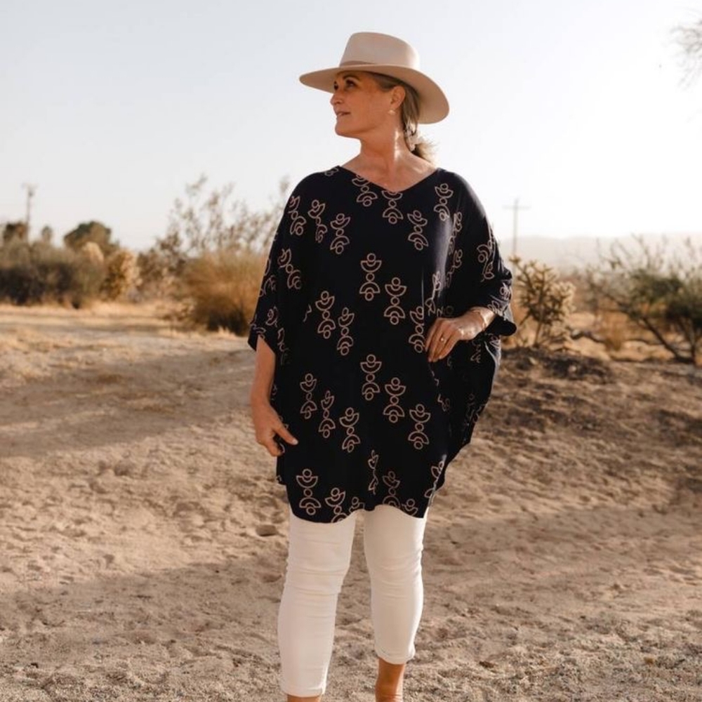 Sseko mini kaftan in blue